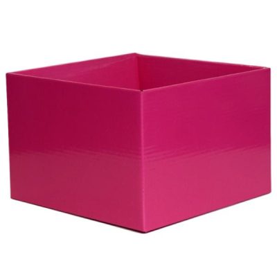 #6 Large Flower Box – Gloss – 220Mm X 220Mm X 140Mmh / Cerise  |  Posy Boxes Gift Packaging Posy Boxes