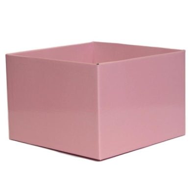 #6 Large Flower Box – Gloss – 220Mm X 220Mm X 140Mmh / Light Pink  |  Posy Boxes Gift Packaging Posy Boxes