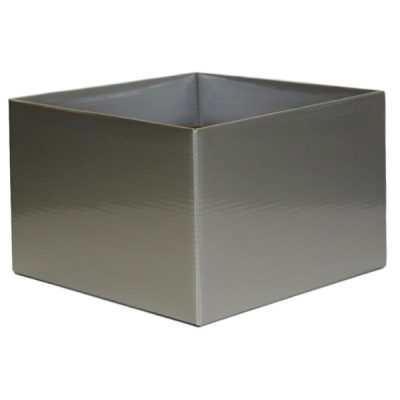 #6 Large Flower Box – Gloss – 220Mm X 220Mm X 140Mmh / Silver  |  Posy Boxes Gift Packaging Posy Boxes