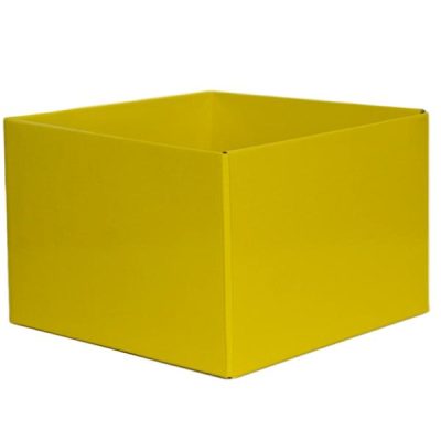 #6 Large Flower Box – Gloss – 220Mm X 220Mm X 140Mmh / Yellow  |  Posy Boxes Gift Packaging Posy Boxes