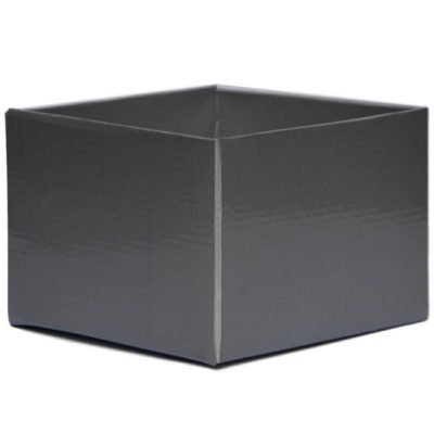 #6A Medium Flower Box – Gloss – 170Mm X 170Mm X 120Mmh / Silver  |  Posy Boxes Gift Packaging Posy Boxes