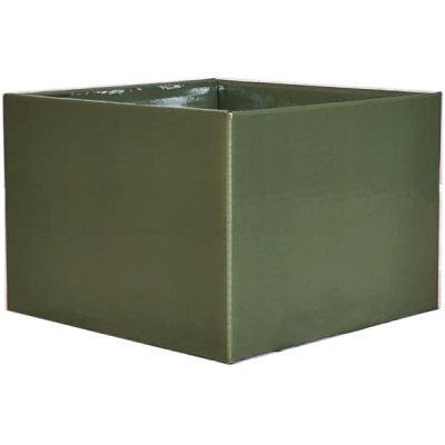 #6A Medium Flower Box – Gloss – 17Cm X 17Cm X 12Cmh / Fern  |  Posy Boxes Gift Packaging Fern Green