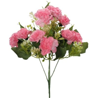 Artificial Carnation Bush – 31Cml / Pink  |  Artificial Budget Range Artificial Budget Range Artificial Budget Range