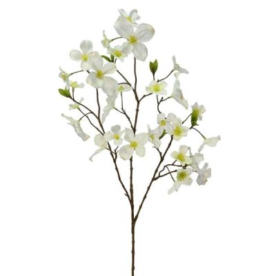 Artificial Dogwood Spray – 85Cml / White  |  Artificial Stems & Sprays Artificial Flowers Artificial Stems & Sprays