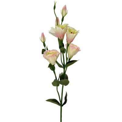 Artificial Lisianthus Spray – 75Cml / Cream/Pink  |  Artificial Stems & Sprays Artificial Flowers Artificial Stems & Sprays