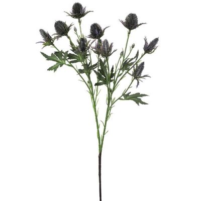 Artificial Sea Holly Spray – 68Cml  |  Artificial Stems & Sprays Artificial Flowers Artificial Stems & Sprays