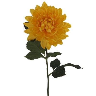 Autumn Artificial Dahlia – 80Cm / Yellow  |  Artificial Stems & Sprays Artificial Flowers Artificial Stems & Sprays