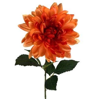 Autumn Dahlia Stem – 80Cml / Orange  |  Artificial Stems & Sprays Artificial Flowers Artificial Stems & Sprays