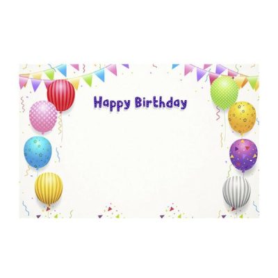 Birthday Flags & Balloons Card X 50  |  Cards & Envelopes Cards & Envelopes Cards & Envelopes