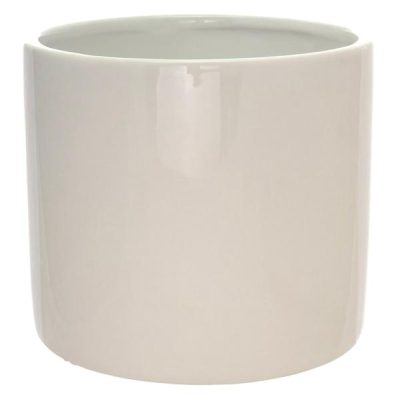 Cylinder Ceramic Vase – 14.5Cmd X 13Cmh / White  |  Ceramics & Cement Ceramics & Cement Ceramics & Cement