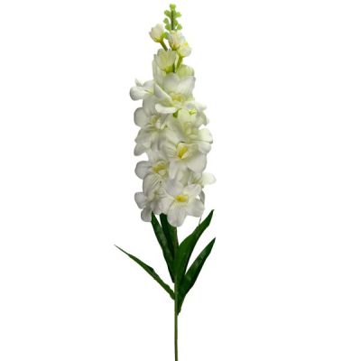 Delphinium – 92Cm / White  |  Artificial Stems & Sprays Artificial Flowers Artificial Stems & Sprays