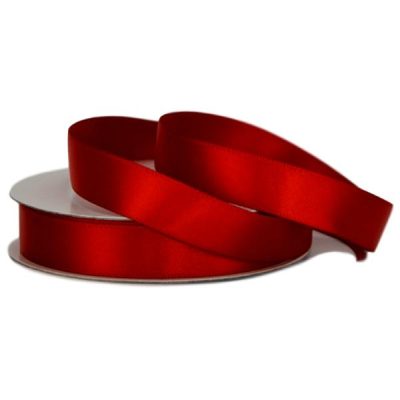 Double Face Satin Ribbon – 15Mm X 25Mts / Rouge (Red)  |  Ribbon – Satin Ribbon - Satin Red