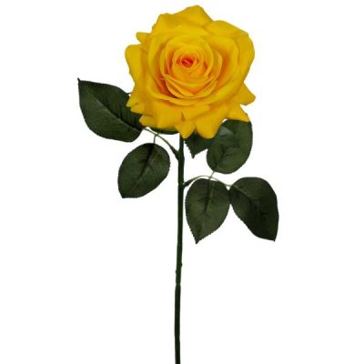 Emma Real Touch Rose – 70Cml / Yellow  |  Artificial Roses Artificial Flowers Artificial Roses