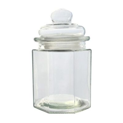 Extra Small Glass Panel Jar W/Lid / 12Cmoh  |  Glass Jars Glass Jars Glass Jars