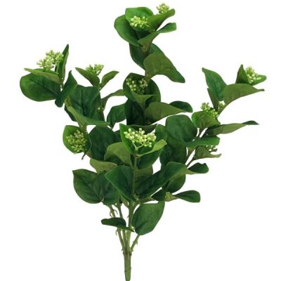 Greenery Bush With Berries – 41Cmh  |  Artificial Greenery Bushes Artificial Greenery Bushes Artificial Greenery Bushes