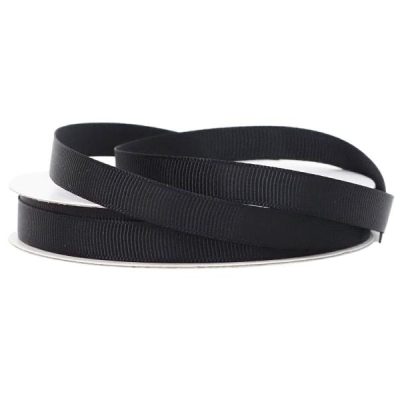 Grosgrain Ribbon – 10Mm X 25Mtr / Black  |  Ribbon – Grosgrain Black