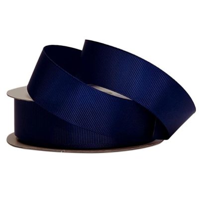 Grosgrain Ribbon – 25Mm X 25Mtr / Navy  |  Ribbon – Grosgrain Ribbon - Grosgrain Navy