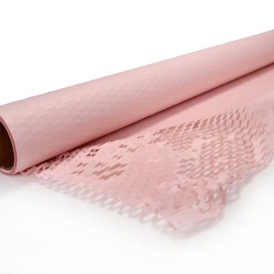 Honeycomb Paper Wrap – 80Gsm – 50Cm X 4.5M / Light Pink  |  Wrapping – Cello & Paper Rolls Ribbon & Wrapping Lt Pink