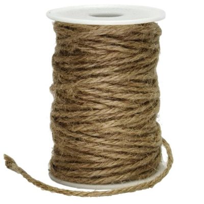 Jute String – 2.5Mm X 40Mtr  |  Ribbon – Jute, Hessian & Raffia Ribbon - Jute, Hessian & Raffia Ribbon - Jute, Hessian & Raffia