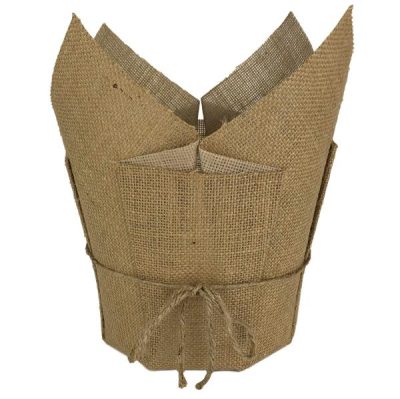 Lg Hessian Pot Cover With Pvc Lining – 20.5Cm X 16.5Cm/28Cm  |  Hessian & Jute Hessian & Jute Hessian & Jute