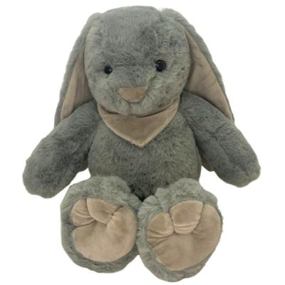 Lop Eared Plush Rabbit – 32Cmh / Grey  |  Soft Toys Florist Supplies Grey