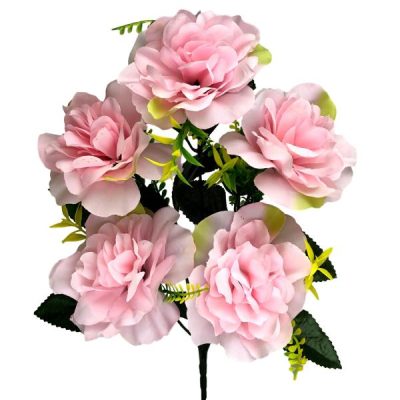 Lucy Peony Bush X 5 – 36Cml / Light Pink  |  Artificial Budget Range Artificial Budget Range Artificial Budget Range