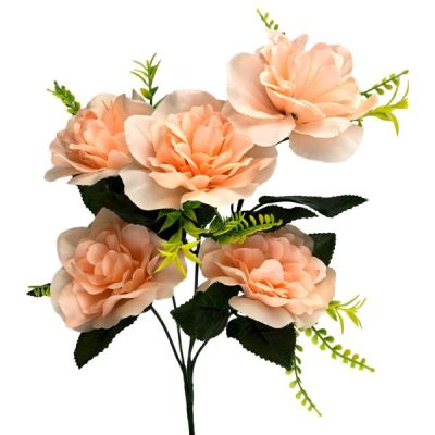 Lucy Peony Bush X 5 – 36Cml / Peach  |  Artificial Budget Range Artificial Budget Range Artificial Budget Range