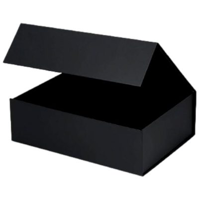 Magnetic Close Box 330Mmx235Mmx95Mm, Collapsible / Matte Black  |  Magnetic Boxes Gift Packaging Magnetic Boxes