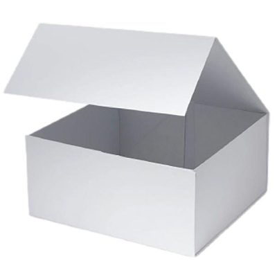 Magnetic Close Box 330Mmx300Mmx150Mm, Collapsible / Matte White  |  Magnetic Boxes Gift Packaging Magnetic Boxes