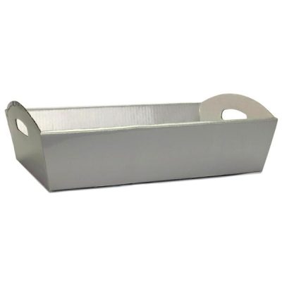 Medium Hamper Tray – 250Mm X 170Mm X 83Mmh / Silver  |  Hamper Trays Gift Packaging Hamper Trays