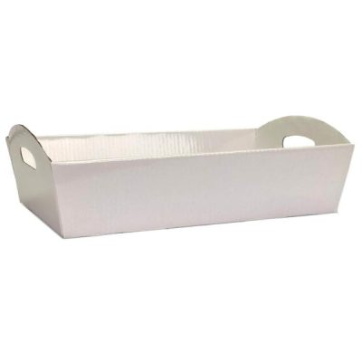 Medium Hamper Tray – 250Mm X 170Mm X 83Mmh / White  |  Hamper Trays Gift Packaging Hamper Trays