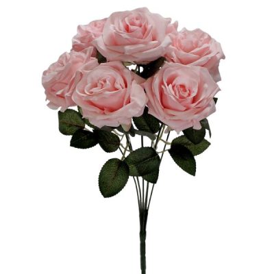 Mia Rose Bush – 48Cm / Light Pink  |  Artificial Bushes Artificial Bushes Artificial Bushes