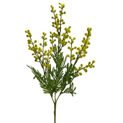 Mimosi Spray X 3 67Cm  |  Artificial Stems & Sprays Artificial Flowers Artificial Native Flowers