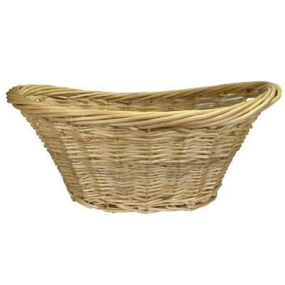 Oval Willow Wash Basket – 59Cml X 43Cmw X 26Cmh / Natural  |  Hamper Baskets Hamper Baskets Hamper Baskets