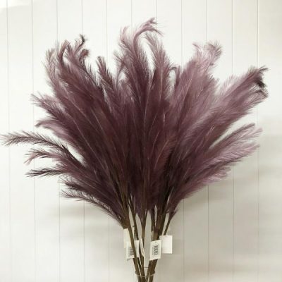 Pampas Grass – 98Cm / Aubergine  |  Artificial Stems & Sprays Artificial Flowers Artificial Stems & Sprays