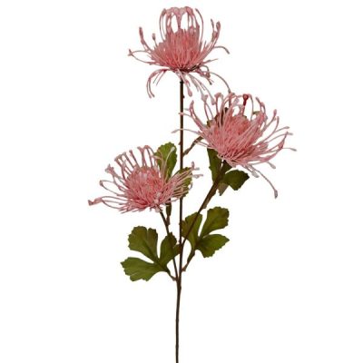 Pincushion Flower Spray X 3 – 66Cml / Light Pink  |  Artificial Stems & Sprays Artificial Flowers Artificial Stems & Sprays