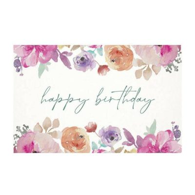 Pink Floral Birthday Card X 50  |  Cards & Envelopes Cards & Envelopes Cards & Envelopes