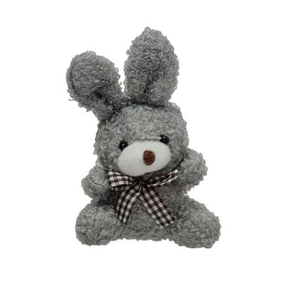 Plush Mini Bunny X 6Pcs – 12Cm / Grey  |  Soft Toys Florist Supplies Soft Toys