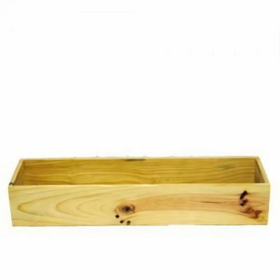 Rectangle Wooden Box – 48Cml X 13Cmw X 8.5Cmh / Natural  |  Wood Trays And Boxes Pots & Baskets Wood Trays And Boxes