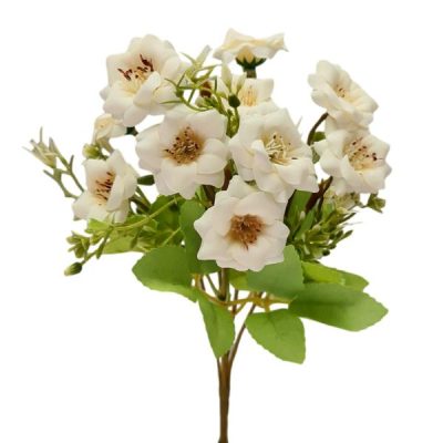 Rosetta Bush – 28Cml / Cream  |  Artificial Budget Range Artificial Budget Range Artificial Budget Range