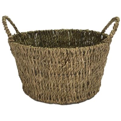 Round Seagrass Bowl – 22Cmd X 12Cmh / Natural  |  Flower & Plant Baskets Flower & Plant Baskets Flower & Plant Baskets