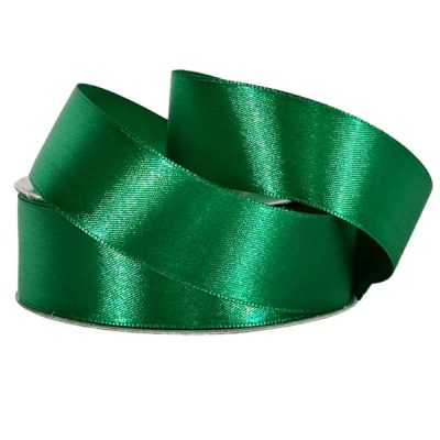 Single Face Satin – 25Mm X 25Mts / Emerald  |  Ribbon – Satin Ribbon - Satin Emerald