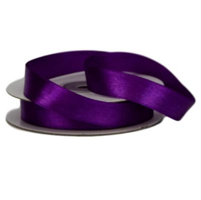 Single Face Satin Ribbon – 15Mm X 25Mts / Purple  |  Ribbon – Satin Ribbon - Satin Purple