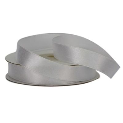 Single Face Satin Ribbon – 15Mm X 25Mts / White  |  Ribbon – Satin Ribbon - Satin Ribbon - Satin