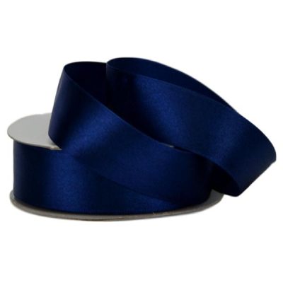 Single Face Satin Ribbon – 25Mm X 25Mts / Navy  |  Ribbon – Satin Ribbon - Satin Navy