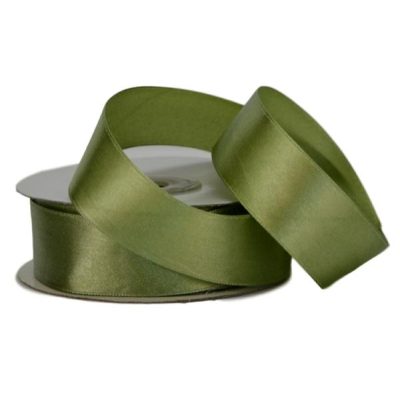 Single Face Satin Ribbon – 25Mm X 25Mts / Sage  |  Ribbon – Satin Ribbon - Satin Ribbon - Satin