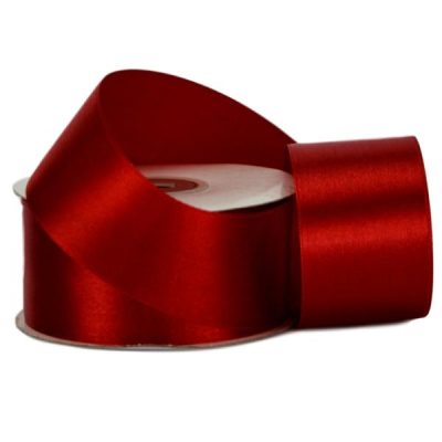 Single Face Satin Ribbon – 38Mm X 25Mts / Rouge (Red)  |  Ribbon – Satin Ribbon - Satin Red