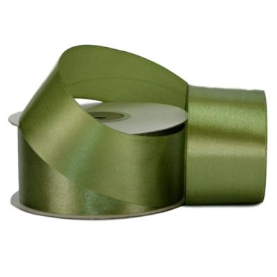 Single Face Satin Ribbon – 38Mm X 25Mts / Sage  |  Ribbon – Satin Ribbon - Satin Ribbon - Satin