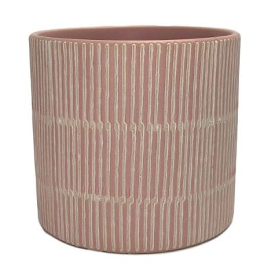 Sm Linea Ceramic Vase – 11.5Cmd X 10Cmh / Light Pink  |  Ceramics & Cement Ceramics & Cement Ceramics & Cement