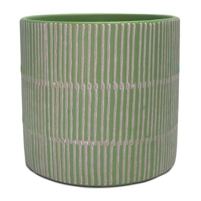 Sm Linea Ceramic Vase – 11.5Cmd X 10Cmh / Soft Green  |  Ceramics & Cement Ceramics & Cement Ceramics & Cement